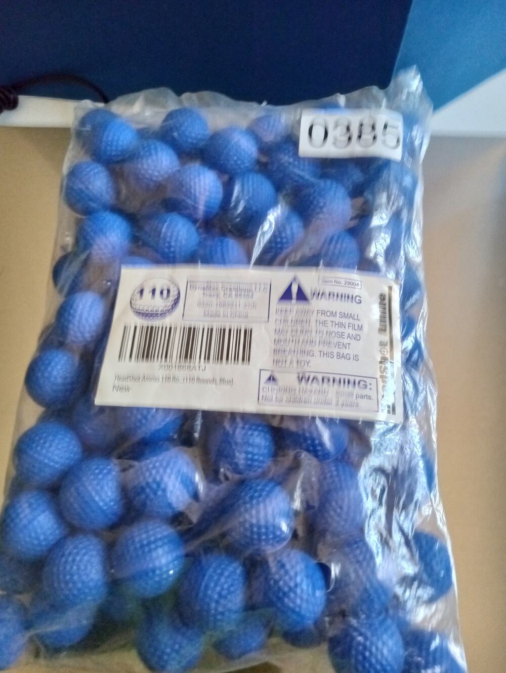 NEW 110 ct Headshot Ammo High Impact Foam Ammo Blue 0385